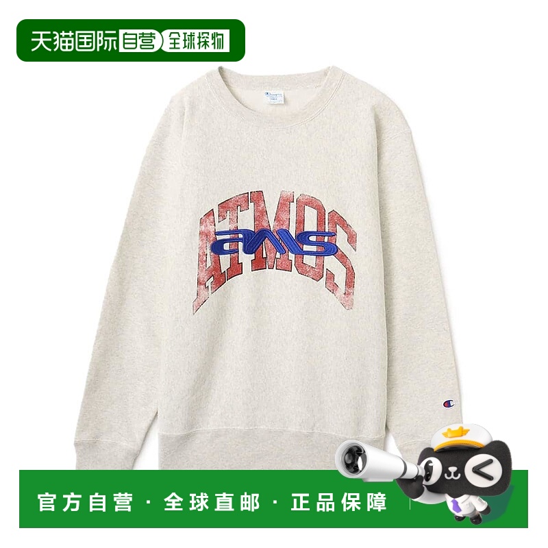 日本直邮Champion x atmos REVERSE WEAVE圆领卫衣
