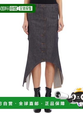 1h可退 香港直邮Courreges 女士 牛仔可反穿半身裙 I424DJU206DE0