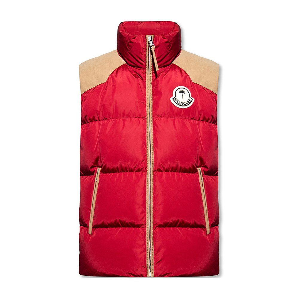 Moncler logo徽标拼色羽绒服 G209L1A00020M1352