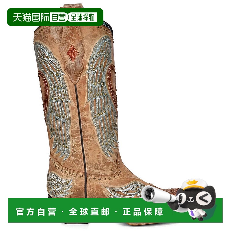 1h可退 【美国直邮】Corral Boots Heart and Wings尖头牛仔靴 女