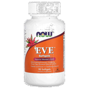 香港直发Now Foods诺奥EVE女性多维生素软凝胶温和吸收90粒