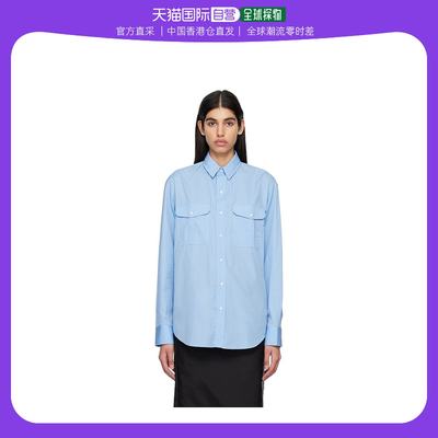 香港直邮潮奢 WARDROBE.NYC 女士蓝色 Oversized 衬衫