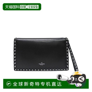 Women华伦天奴 香港直邮VALENTINO 21SS 铆钉装 饰手拿包