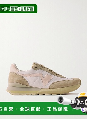 1h可退 香港直邮Visvim 维斯维木 男士 FKT Runner 山羊皮边帆布