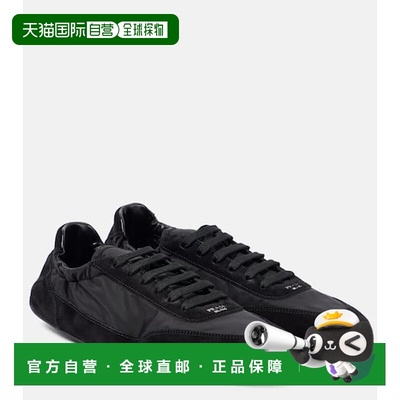 香港直邮Prada 普拉达 女士 Collapse Re-Nylon 山羊皮边运动鞋