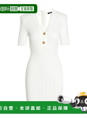 香港直邮Balmain 针织连衣裙 AF1R6030KB39包臀裙