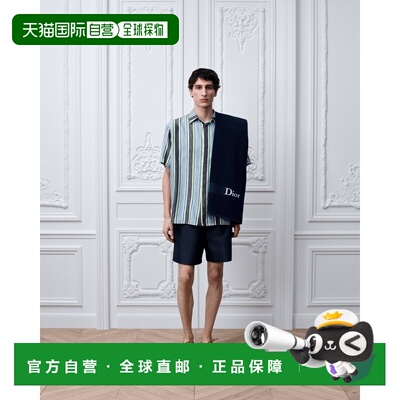 自营1h可退 欧洲直邮Dior迪奥 Oblique Dioriviera男士聚酯纤维提