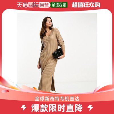 香港直邮潮奢 river island 河岛 女士“River Island” V领罗纹(