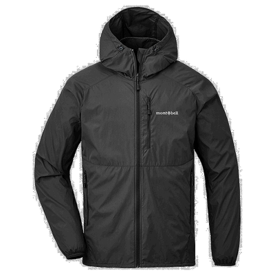 日潮跑腿Montbell蒙贝欧 US Windblast男式运动连帽外套 BK S 230