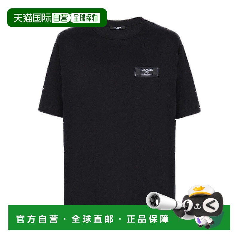 香港直邮Balmain Paris 标签短袖T 恤 CH1EG000JB54