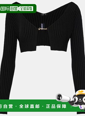 香港直邮Jacquemus 女士 La Maille Pralù 罗纹针织针织开衫