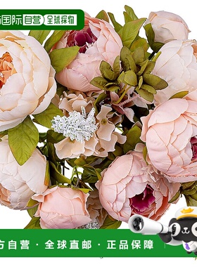 自营 zulay kitchen装饰用人造牡丹花 - 粉红色 美国奥莱直发