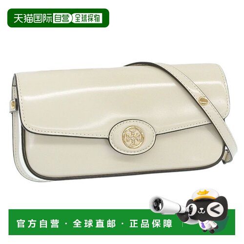 日本直邮TORY BURCH ROBINSON SPAZZOLATO 女士单肩包 皮革 白色