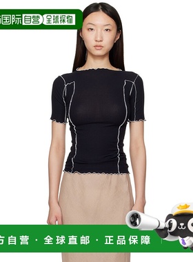 1h可退 香港直邮潮奢 Baserange 女士 海军蓝 Omato T 恤 TTOM3