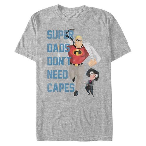 Fifth Sun|Pixar 男士《超人总动员》爸爸不需要斗篷短袖 T 恤