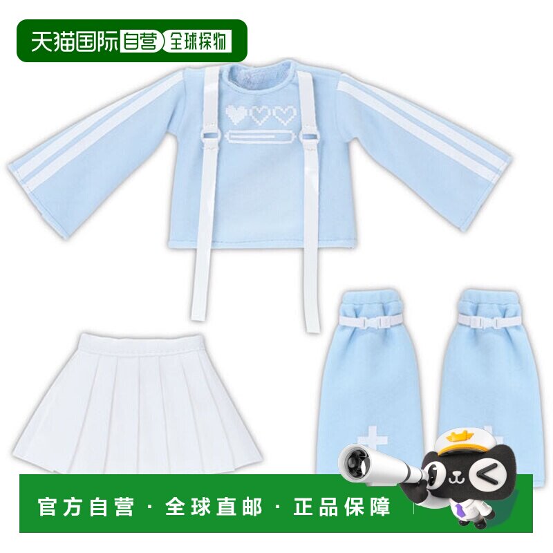 日本直邮Azone 1/6比例粉色天使长袖套装浅蓝配白人偶用图片