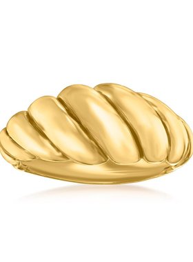 【美国奥莱】直发 Ross-Simons 意大利 14kt 黄金虾戒指 - 黄色