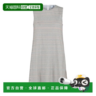 自营m missoni无袖连衣裙-白色银色拉梅 【美国奥莱】直发长裙