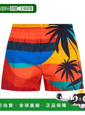 香港直邮Dsquared2 松紧腰泳裤 S78MU0058D35279短裤休闲裤