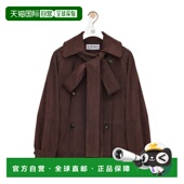 女士外套 S359Y34LAD3100 SS2026 香港直邮LOEWE 褐色 蝴蝶结绒面
