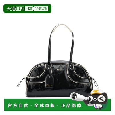 1h可退 香港直邮Adidas 男士 黑色牛皮运动款包包 KE1058BLACK
