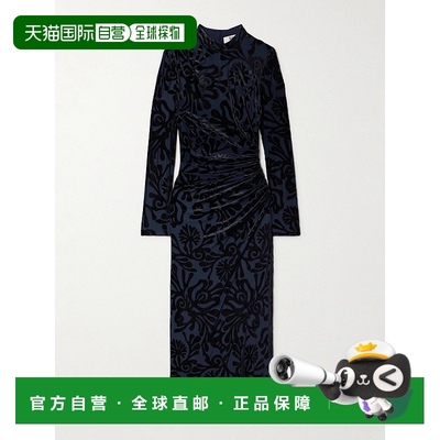1h可退 香港直邮潮奢 SEA 海洋 女士 Alia 德沃尔天鹅绒中长连衣
