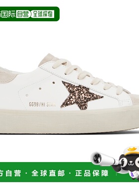 1h可退 香港直邮潮奢 GOLDEN GOOSE 女士 白色 Hi Star 运动鞋 GW