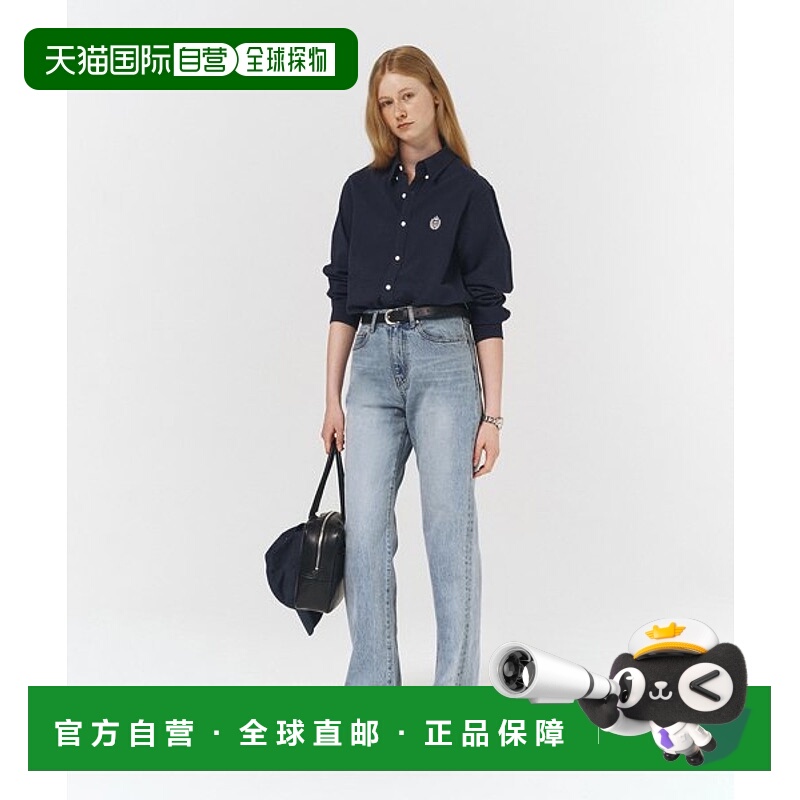 韩国直邮Dunst2023秋冬新品中性风经典女款牛仔裤UDPA3C217B1