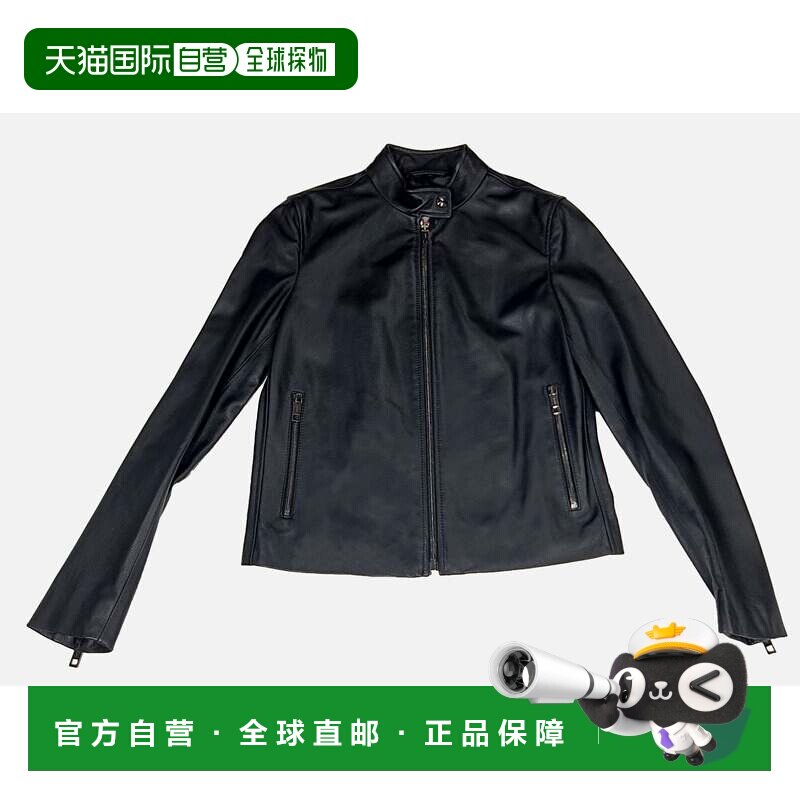 自营Bally 6230542 Black Lamb Leather Bomber Jacket - black图片