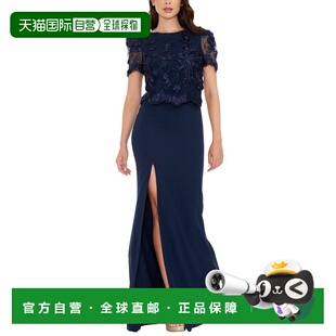 自营Dress The Population Ramona Mermaid Gown - navy 美国奥莱
