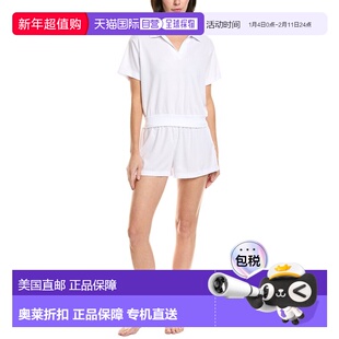 自营Honeydew 2pc Coffee Club Shortie Set - white 美国奥莱直
