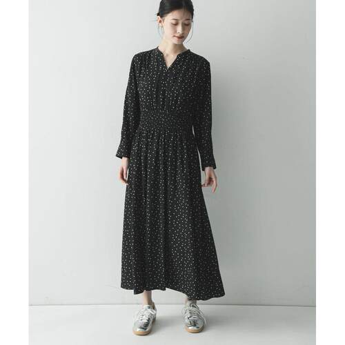 日本直邮URBAN RESEARCH 女装 高腰褶皱波点连衣裙 UR26130201201