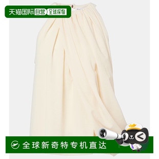垂褶羊毛混纺上衣 1h可退 女士 香港直邮J.W. white白色 Anderson