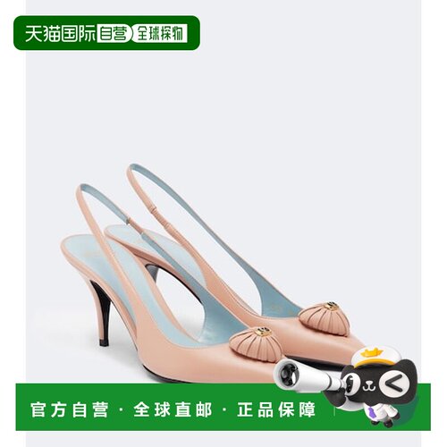 香港直邮valentino 华伦天奴 女士 Cœur Royal 皮质露跟浅口鞋 9W