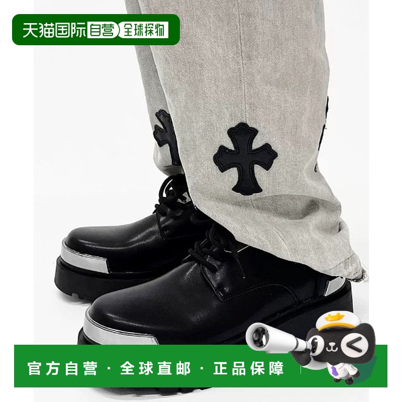 1h可退 日本直邮.KOM 男女同款 银饰装饰 高级感仿皮厚底鞋 ZA25s