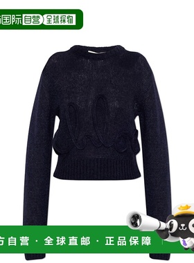 香港直邮CHLOÉ 女士针织衫 CH25UMP277404C4 SS2026 深蓝色 Wool