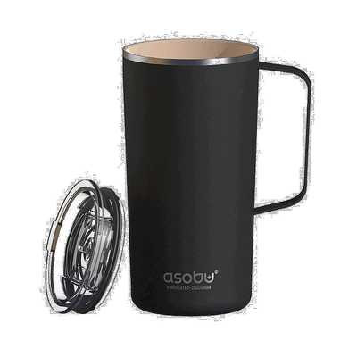 韩国直邮Asobu保温保冷杯双重不锈钢带杯盖大容量轻简便携600ml
