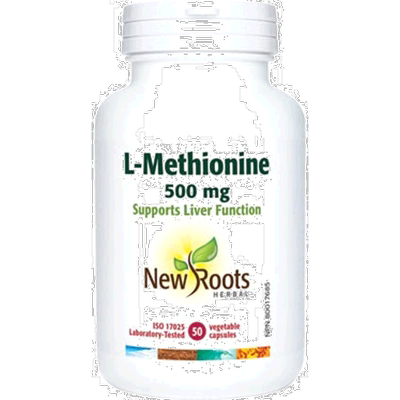 加拿大直邮New Roots L-蛋氨酸 500 毫克（50 粒 V 胶囊）