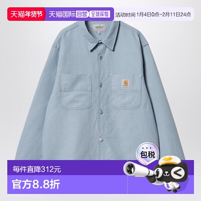 1h可退 香港直邮CARHARTT WIP 男士 MISTY WALTER 天蓝色衬衫式夹
