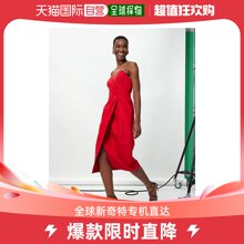 女士V领真丝 CAROLINA 罗缎中长连衣裙 HERRERA 香港直邮潮奢