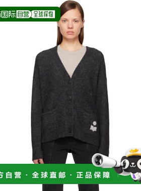 1h可退 香港直邮潮奢 ISABEL MARANT 女士 灰色 Eborah 开衫 CA01