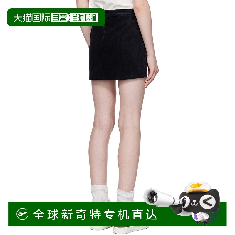 香港直邮A.P.C. 女士半身裙 COHHOF06093IAU SS2025 黑色 腰带环