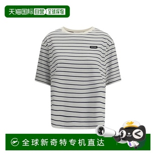 T恤 自營 Miu條紋女式 白色 Miu 美國奧萊直發(fā)