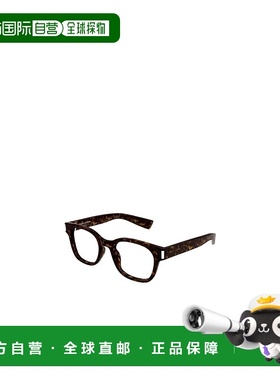 香港直邮SAINT LAURENT 女士眼镜 SL722007 CO 黑色 徽标平光镜