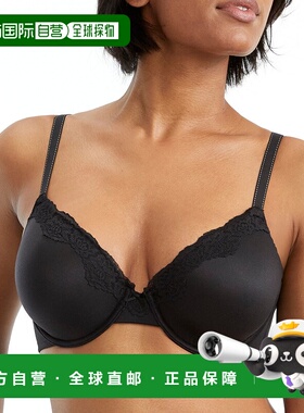 Maidenform 女式舒适 Devotion 覆盖 T 恤文胸 - 黑色 【美国奥莱