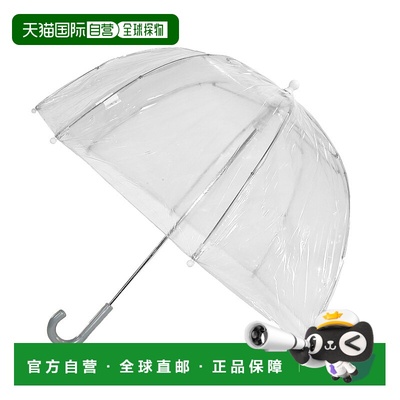 自营totesKids' Vinyl Pinch-Proof Clear Bubble Umbrella - cle