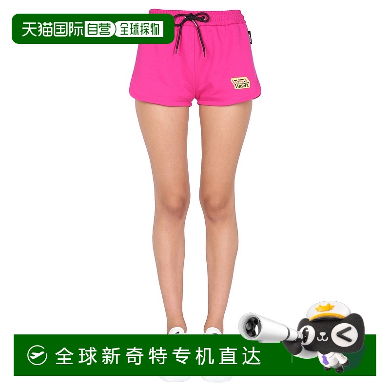 1h可退 香港直邮VERSACE 女士休闲裤 1002414 AW2021 紫红色