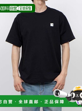 日本直邮 THE NORTH FACE 男士户外半袖小盒子标志T恤 NT32445 黑