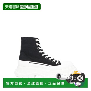 1h可退 香港直邮mcqueen 亚历山大 麦昆 女士 运动鞋 black黑色