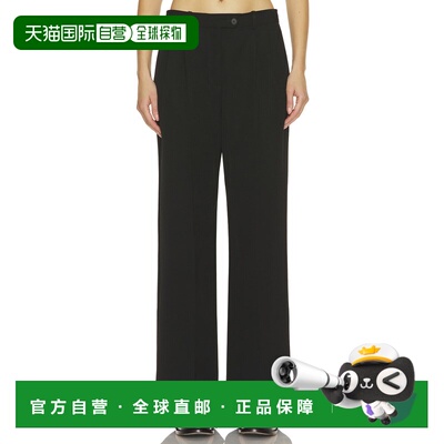 1h可退 香港直邮潮奢 The Row 女士 Virgil 裤子 10539W2 black黑